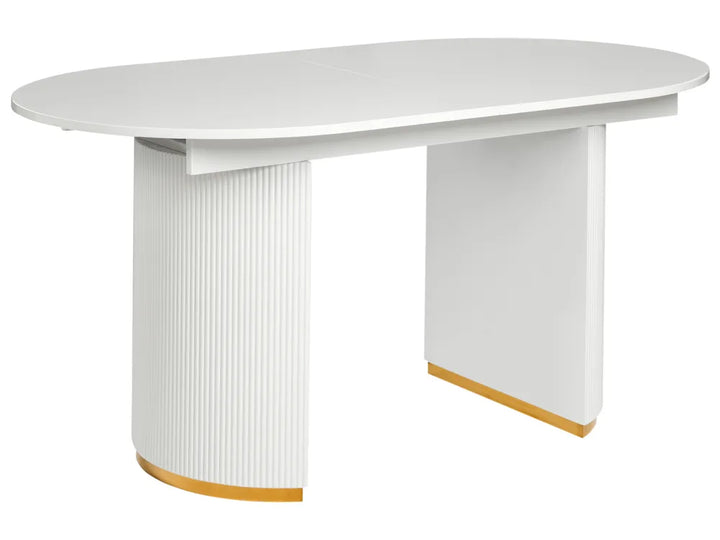 Extending Dining Table White 160/200 cm 90 cm Artemisia