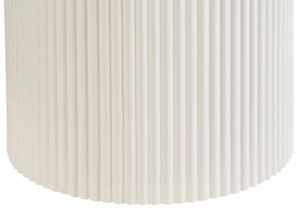 Side Table Ceramic Light Beige Alandria