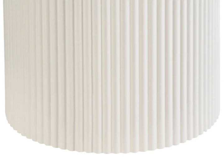 Side Table Ceramic Light Beige Alandria
