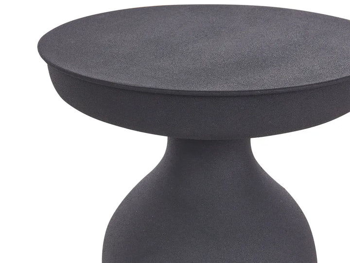 Set of 2 Side Tables Metal Black Lazarus
