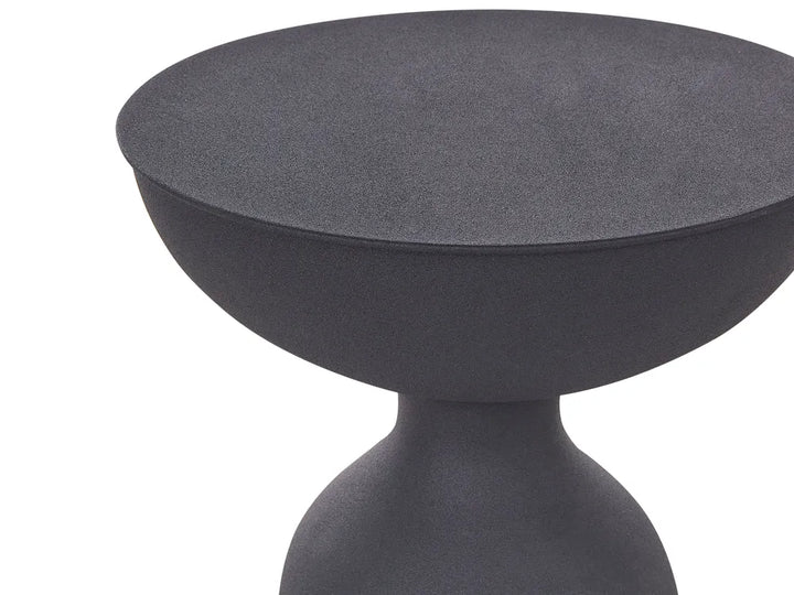 Set of 2 Side Tables Metal Black Lazarus