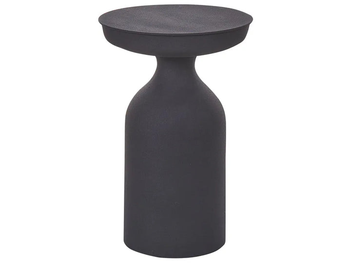 Set of 2 Side Tables Metal Black Lazarus