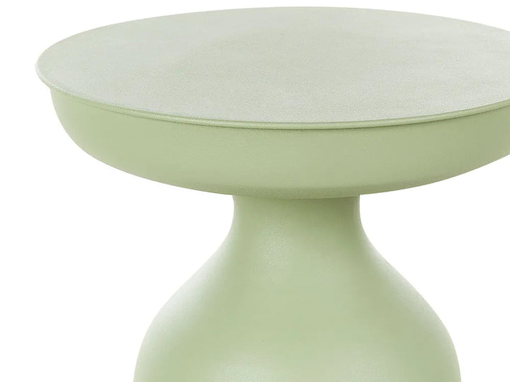 Set of 2 Side Tables Metal Light Green Lazarus
