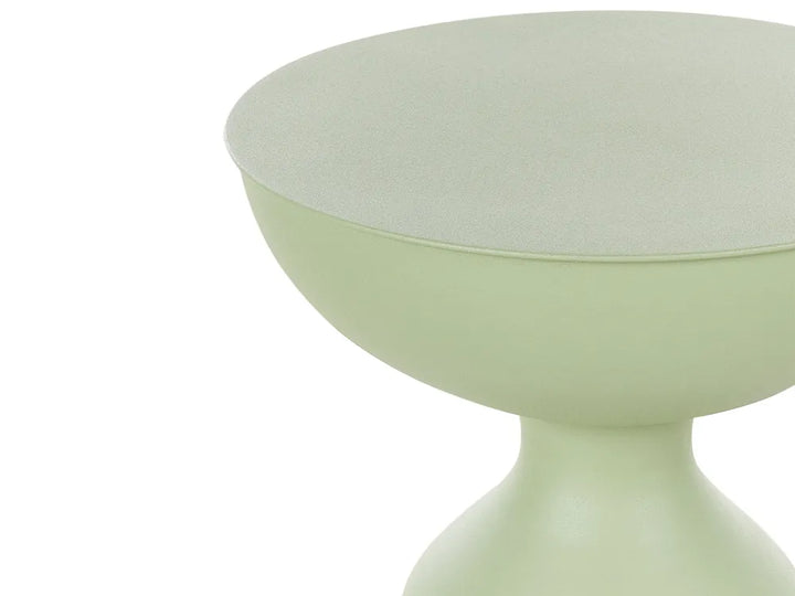Set of 2 Side Tables Metal Light Green Lazarus
