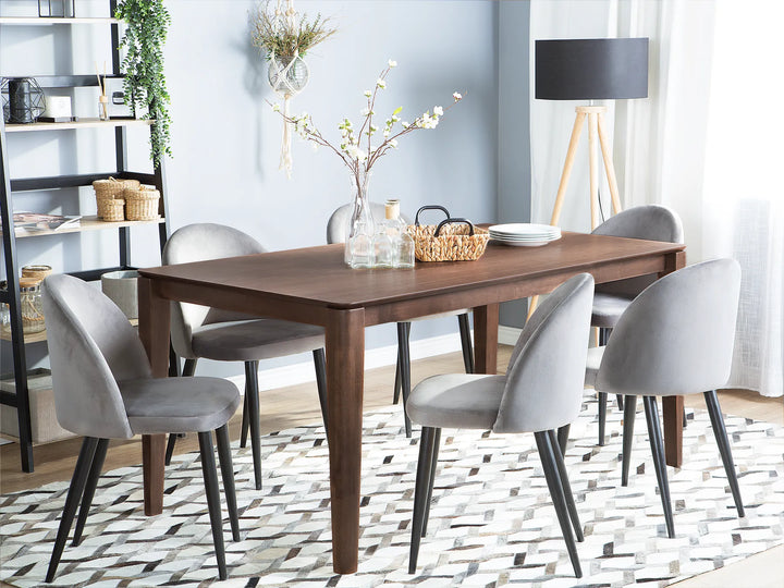 Dining Table Dark Walnut 160 cm 90 cm Folmar