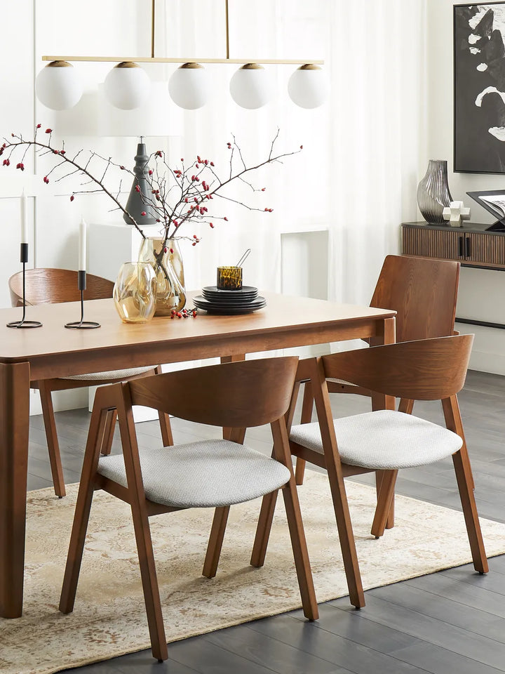 Dining Table Dark Walnut 160 cm 90 cm Folmar