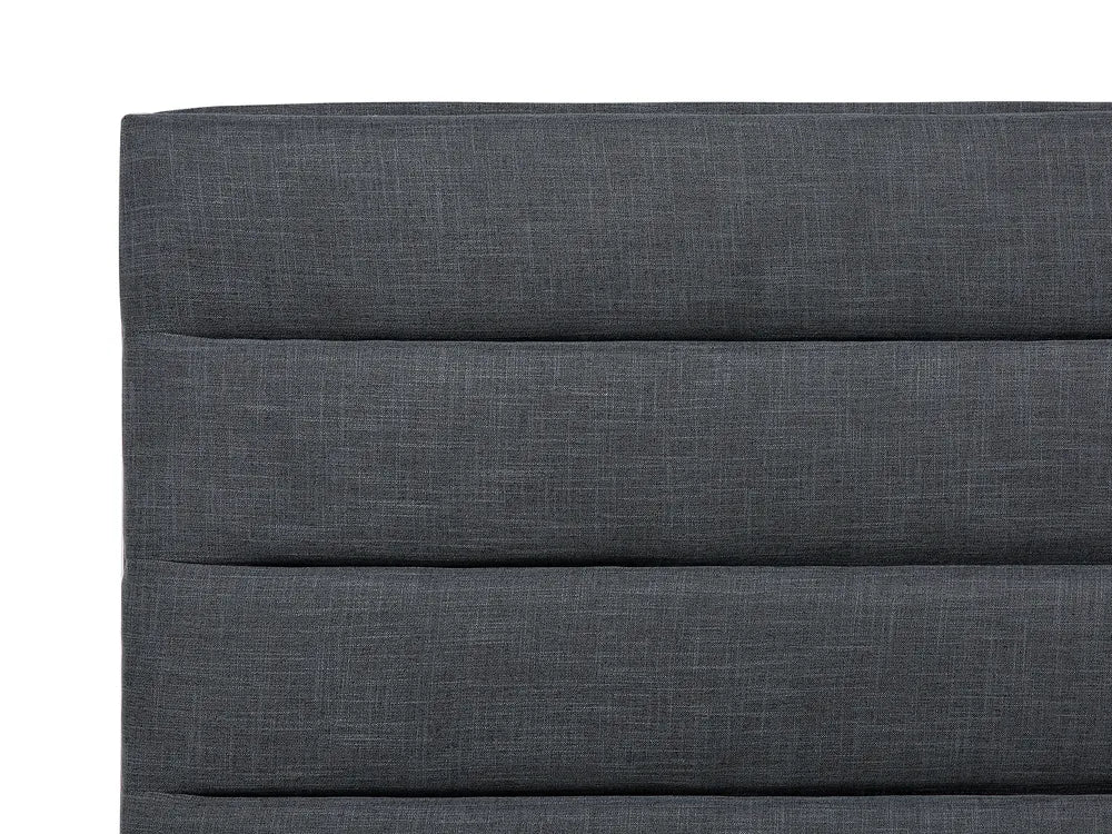 Bed Fabric 160 x 200 cm (EU King Size) Dark Grey Haden