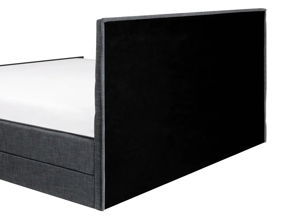 Bed Fabric 160 x 200 cm (EU King Size) Dark Grey Haden