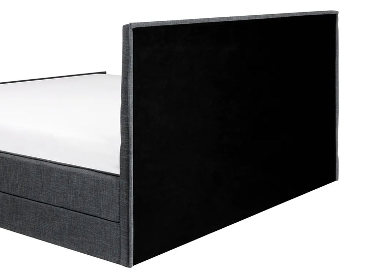 Bed Fabric 160 x 200 cm (EU King Size) Dark Grey Haden
