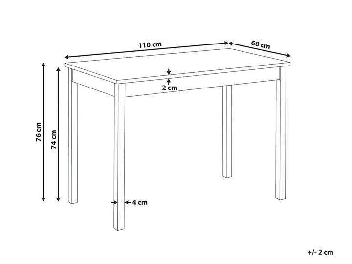 Dining Table Light Oak 110 cm 60 cm Hemmer