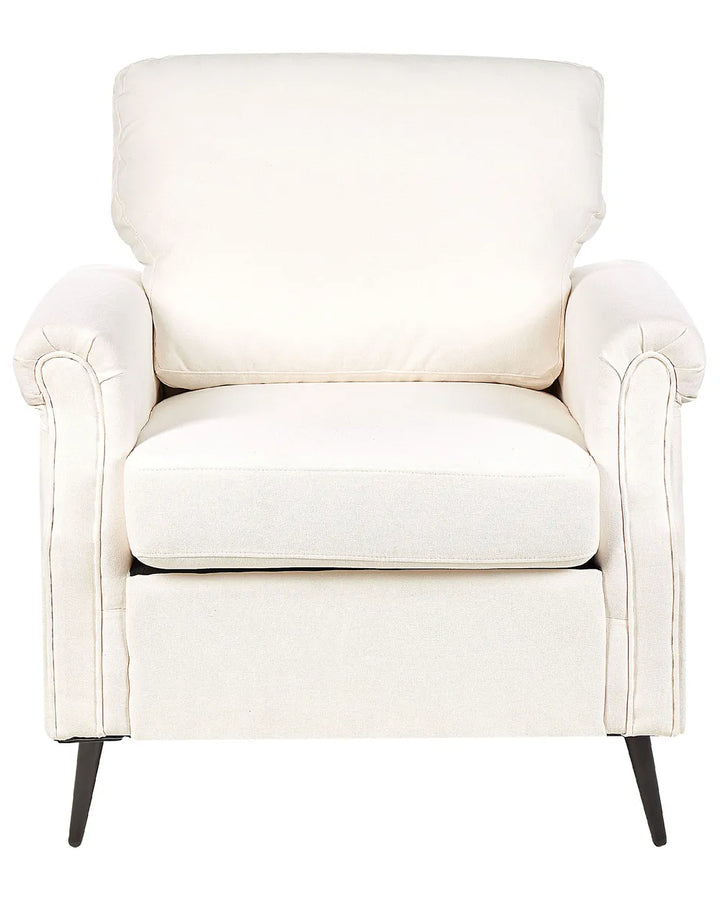 Armchair Fabric White Almyra