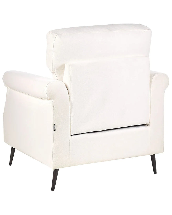 Armchair Fabric White Almyra