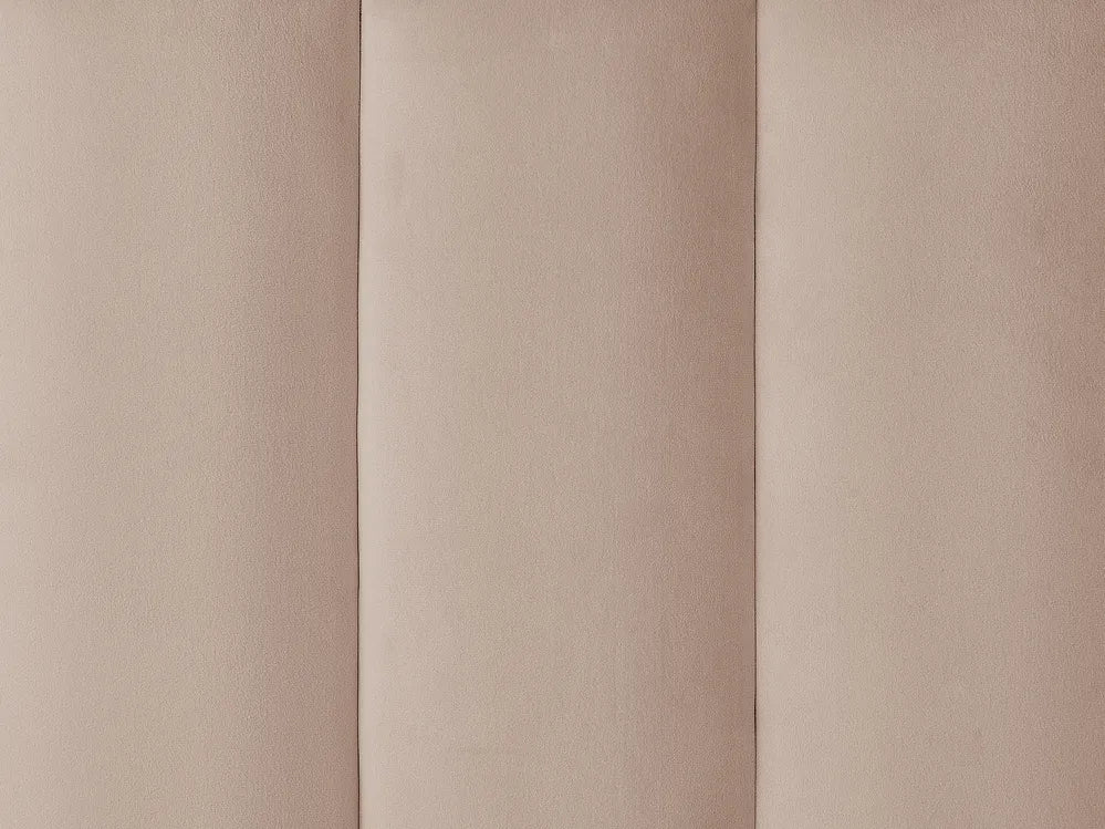 Bed Velvet 140 x 200 cm (EU Double) Taupe Henley