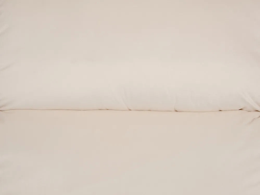 Manual Recliner Sofa 3 Seater Velvet Off-White Linnzi