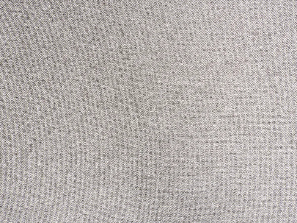 Sofa 3 Seater Fabric Light Grey with Ottoman Jalena