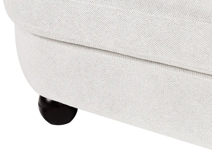 Sofa 3 Seater Fabric Off-White with Cushion Gabrielo