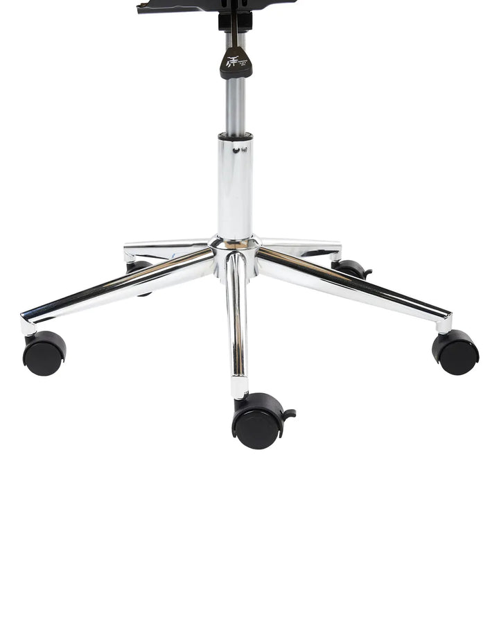 Desk Chair Faux Leather White Modern Zareon