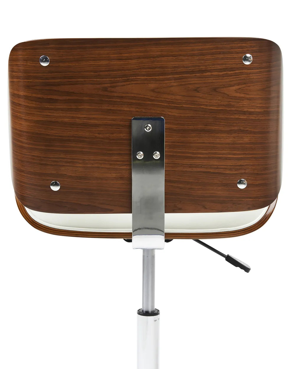 Desk Chair Faux Leather White Modern Zareon