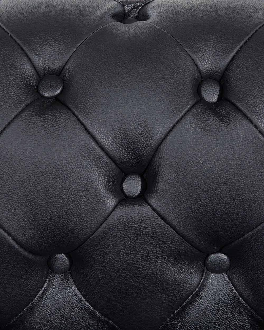 Armchair Leather Black Loriece