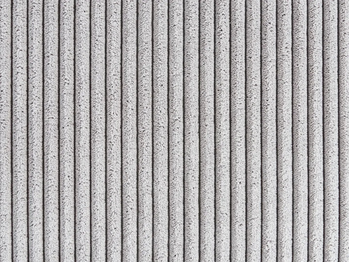 Corner Sofa 3 Seater Corduroy Light Grey Left Hand Rafael