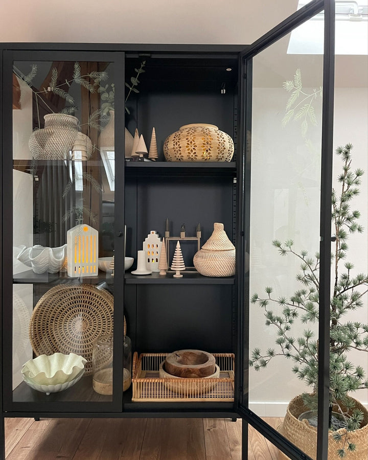 Asahan Decorative Vase Rattan 22 cm Natural