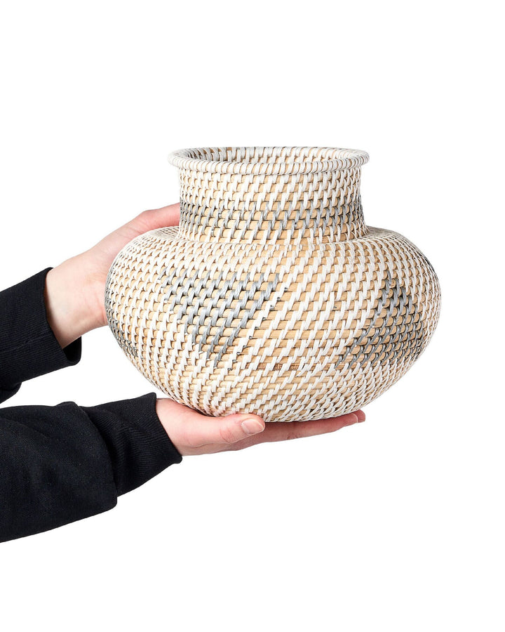 Asahan Decorative Vase Rattan 22 cm Natural