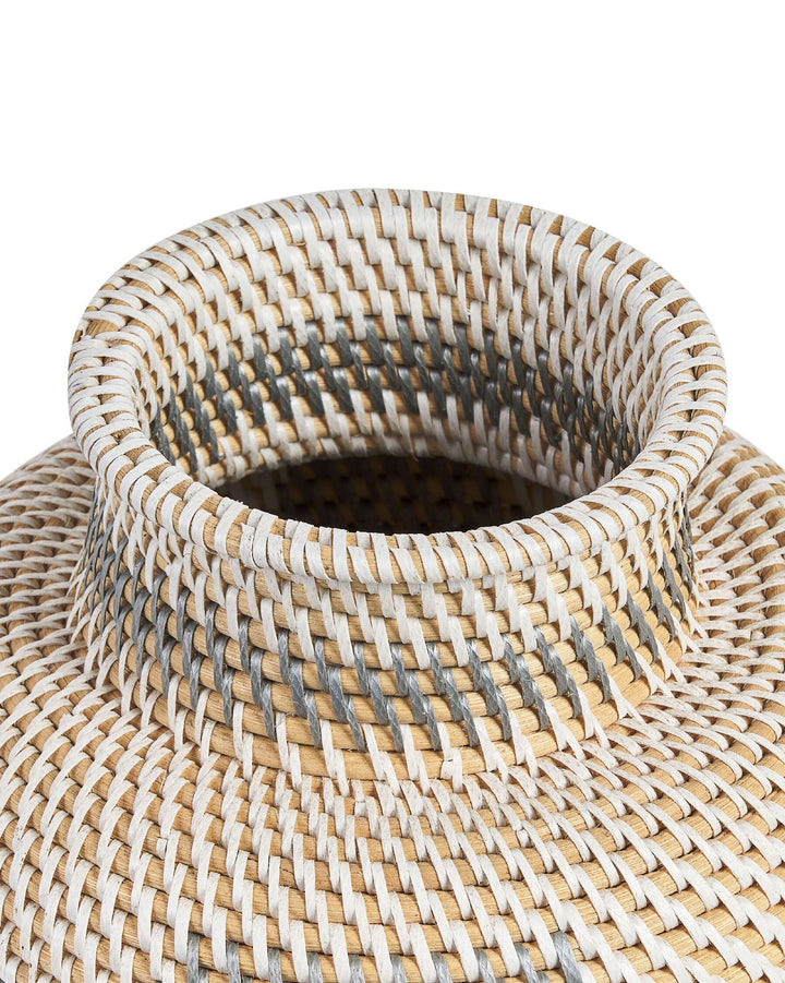 Asahan Decorative Vase Rattan 22 cm Natural
