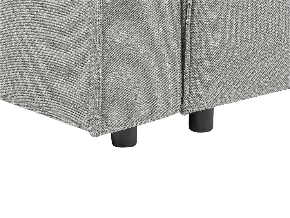 Corner Sofa Bed 3 Seater  Fabric Grey with Storage Right Hand Fairbairn