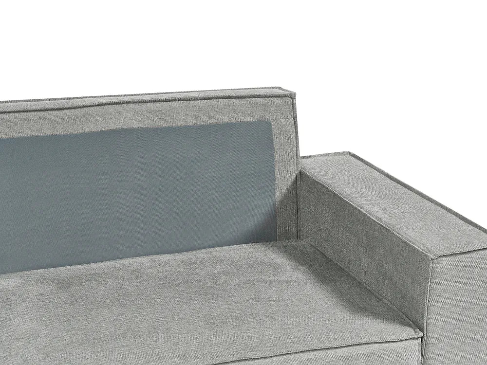 Corner Sofa Bed 3 Seater  Fabric Grey with Storage Right Hand Fairbairn