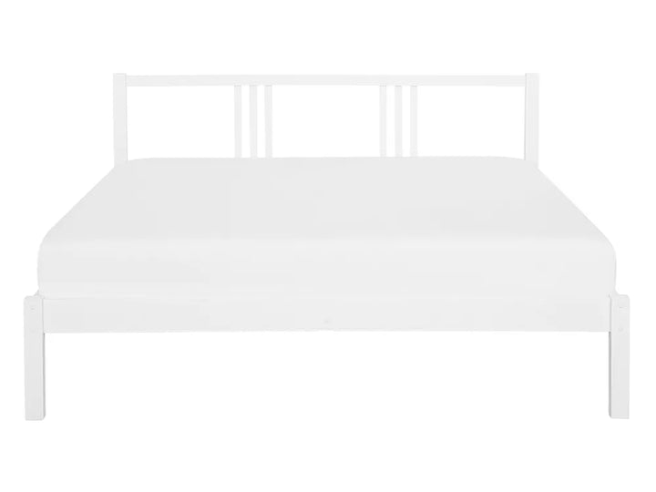 Bed Pine Wood 140 x 200 cm (EU Double) White Vidoje