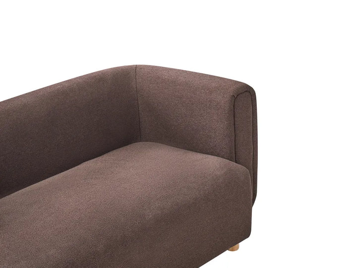 Sofa 2 Seater Fabric Dark Brown Cristan