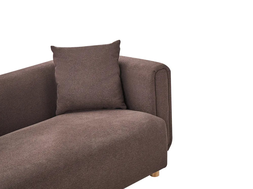 Sofa 2 Seater Fabric Dark Brown Cristan
