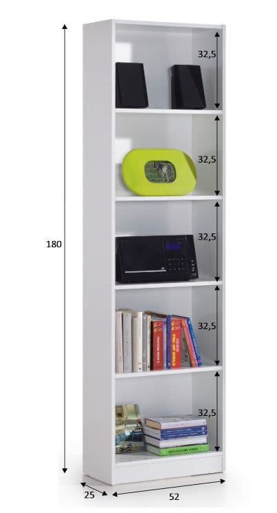 Geng Artic White Bookcase
