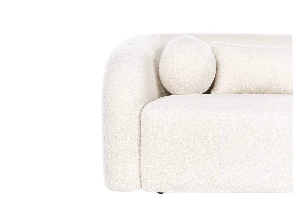 Sofa 2 Seater Boucle White Idalynn