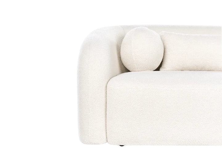 Sofa 2 Seater Boucle White Idalynn