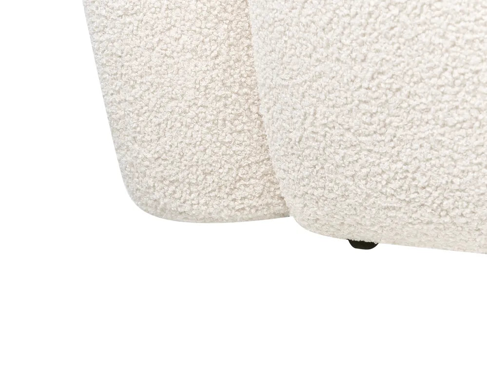 Sofa 2 Seater Boucle White Idalynn