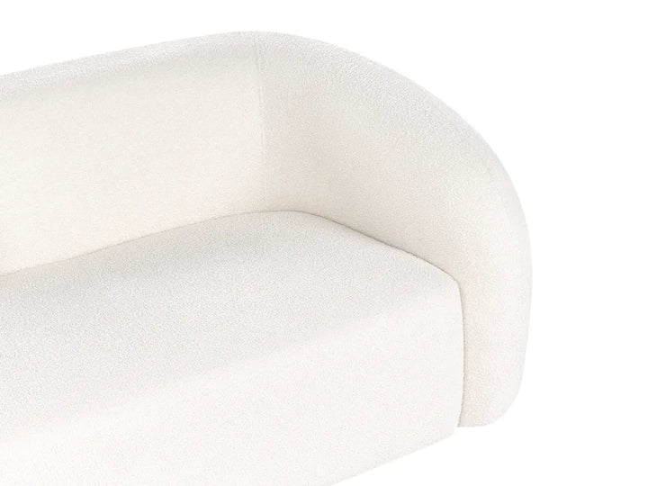 Sofa 2 Seater Boucle White Idalynn
