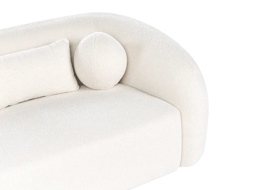 Sofa 2 Seater Boucle White Idalynn