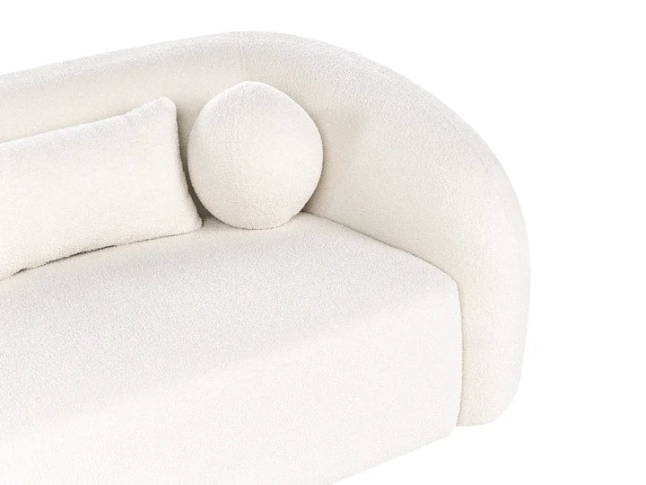 Sofa 2 Seater Boucle White Idalynn