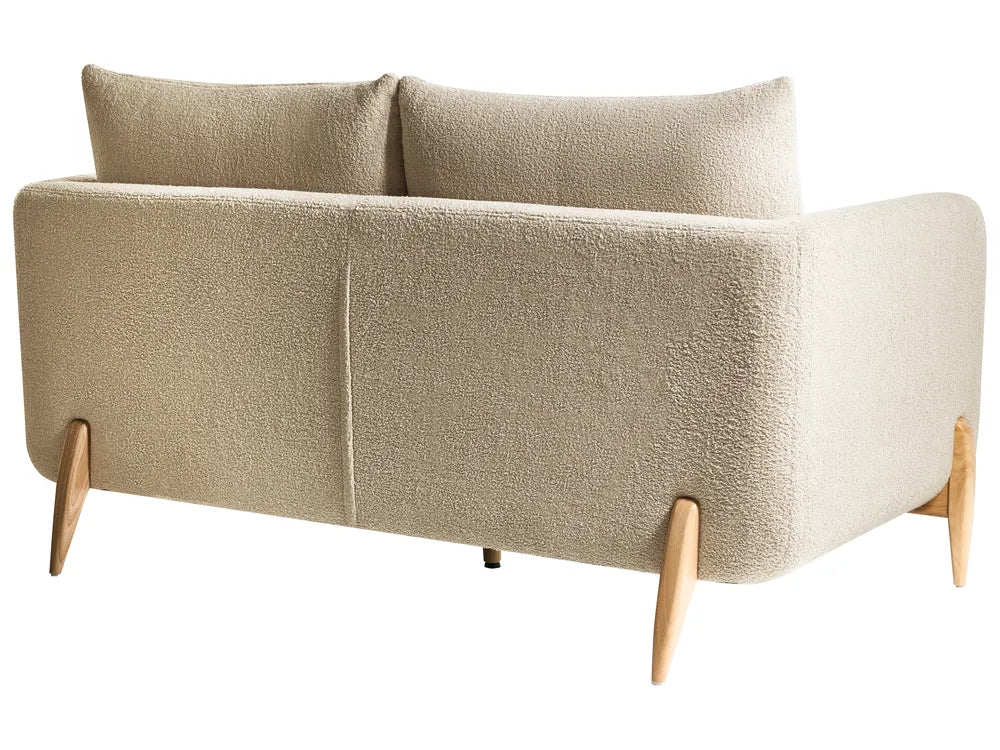 Sofa 2 Seater Boucle Beige Rilee