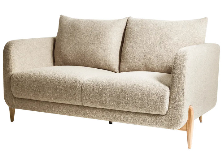 Sofa 2 Seater Boucle Beige Rilee