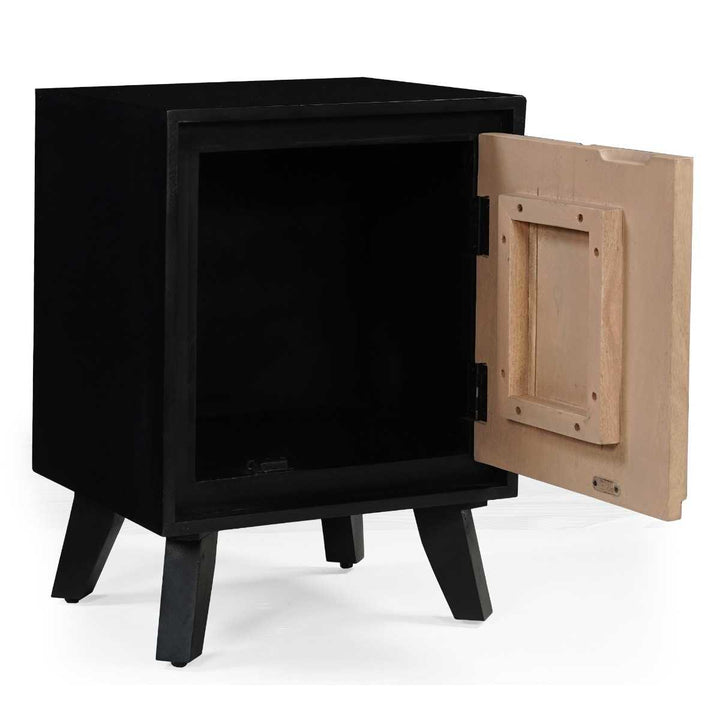 Boho Solid Wood Bedside Table