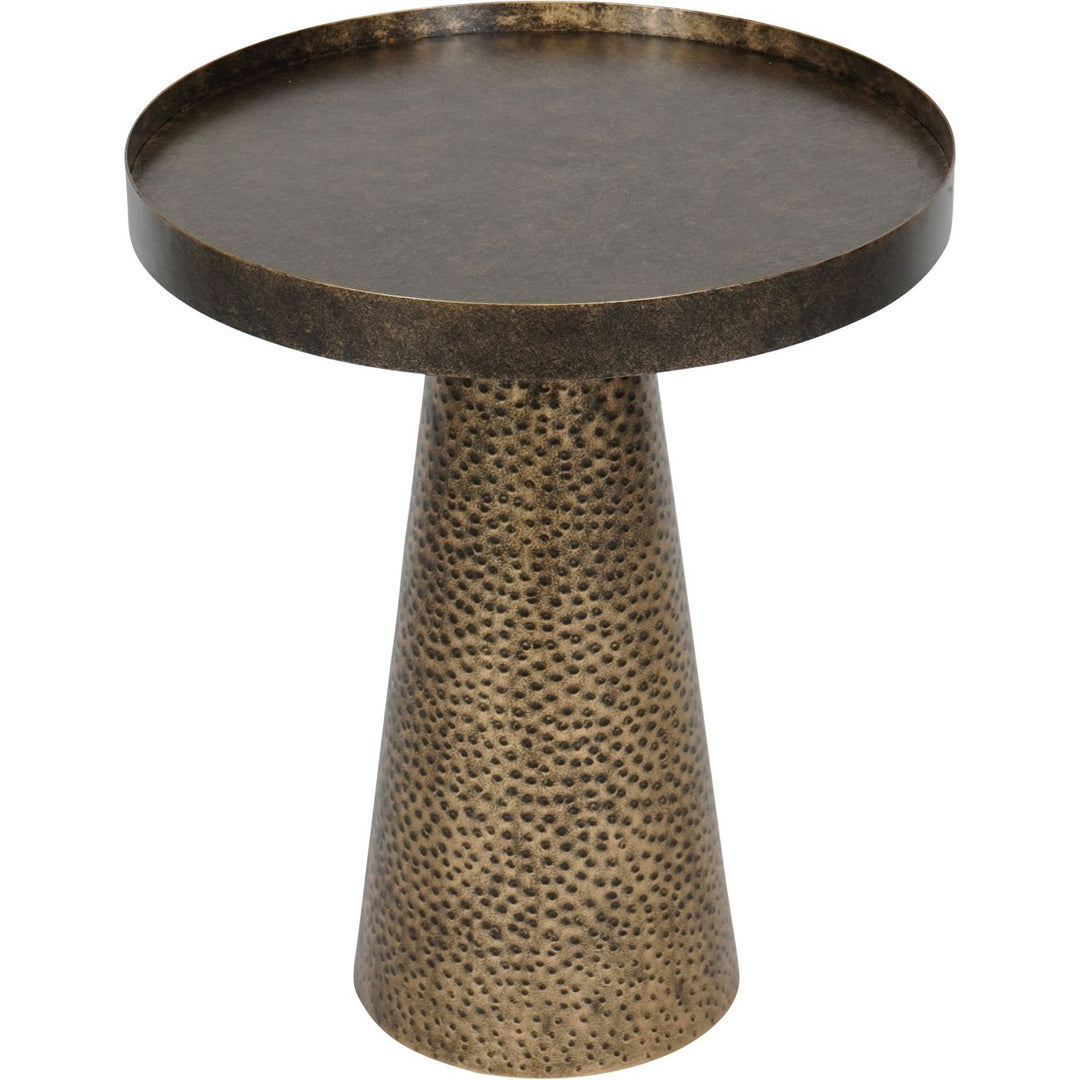 Libra Sandbanks Iron Side Table in Rustic Antique Gold