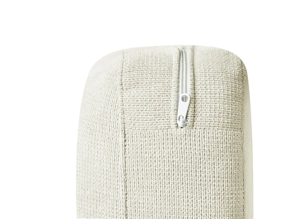 Corner Sofa 3 Seater Chenille Off-White Left Hand Emilio