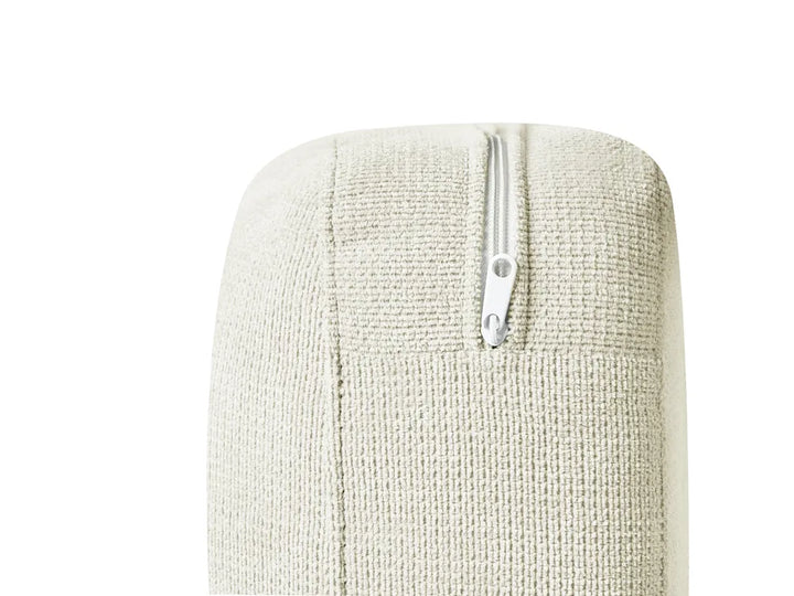 Corner Sofa 3 Seater Chenille Off-White Left Hand Emilio