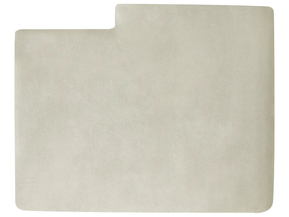 Corner Sofa 3 Seater Chenille Off-White Left Hand Emilio