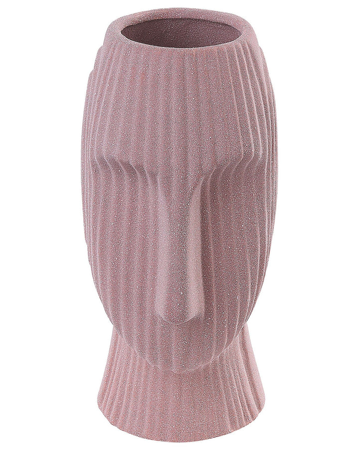 Pallini Flower Vase Stoneware 24 cm Peach Pink