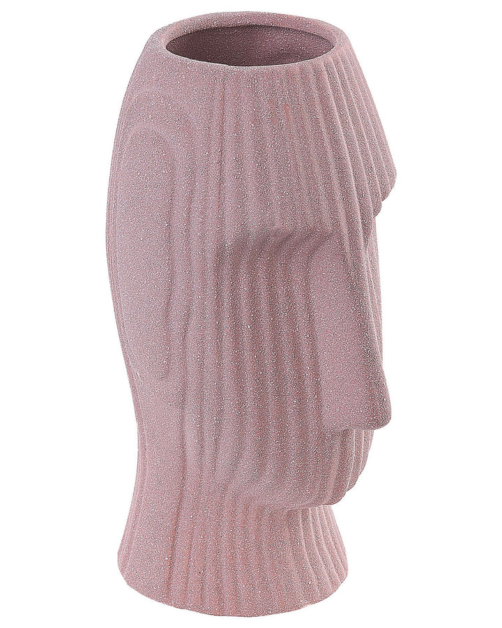 Pallini Flower Vase Stoneware 24 cm Peach Pink