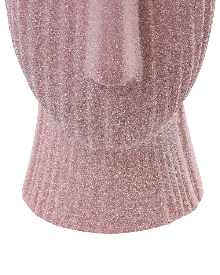 Pallini Flower Vase Stoneware 24 cm Peach Pink