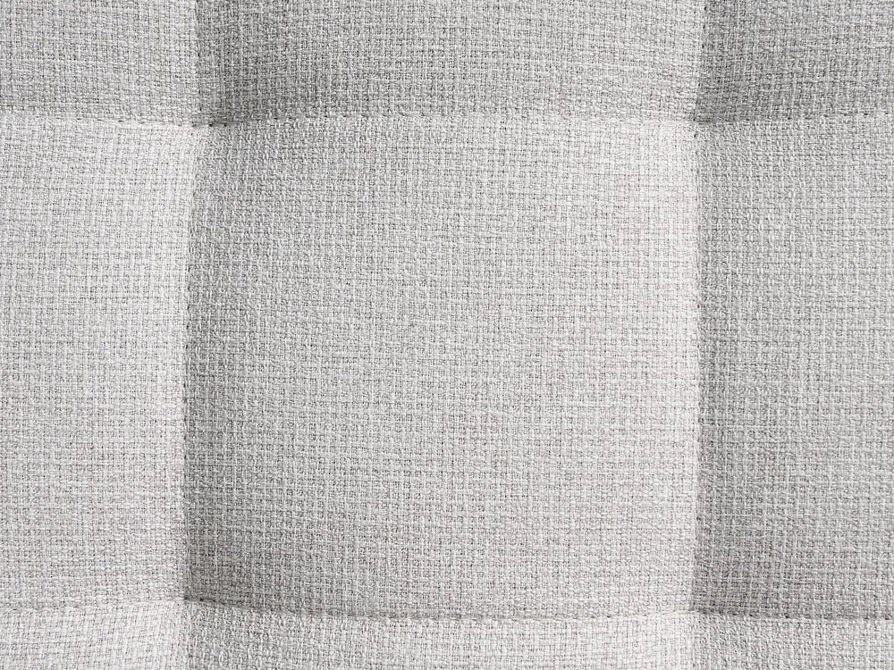 Modular Corner Sofa Bed 4 Seater Fabric Light Grey with Ottoman Left Hand Denby